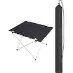 Katlanabilir Kumaş Kamp ve Piknik Masası - Çantalı Siyah - Geniş Model - 73 x 55 x 48 cm