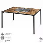 Katlanabilir Mangal Masa - Krom Izgaralı - 100Cm*70Cm*65Cm