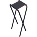 Katlanabilir Mini Katlanır Balıkçı Kamp Piknik Taburesi Metal Siyah 6'lı - 6456 Ecorce Tube Marron - Polyester