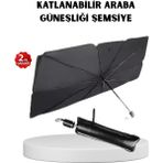 Katlanabilir Ön Cam Güneşliği Şemsiye – Her Araca Uygun Isı ve Işık Koruması - Tek Renk - Şeffaf