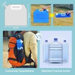 Katlanabilir Outdoor Kamp Piknik Su Bidonu 10 Litre Şeffaf