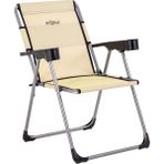 Katlanabilir Piknik Ve Kamp Sandalyesi - Bardaklıklı - Rock - Buğday (A-24-R16)- 140Kg Taşıma