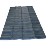 Katlanabilir Plastik Hasır Halı Kilim Piknik Plaj Park Bahçe - 180 x 270 cm - Mavi