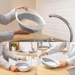 Katlanabilir Pratik Pirinç, Mercimek Süzgeci | Yer Kaplamayan Katlanır Süzgeç – Geniş ve Kul