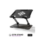 Katlanabilir Siyah Metal Çok Amaçlı Laptop, Telefon ve Tablet Standı