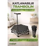 Katlanabilir Taşınabilir Tutunmalı Trambolin Evde Kardiyo Fitness Egzersiz Aleti