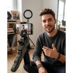 Katlanabilir Telefon Standı Mini Tripod Masaüstü Video Çekim Tutucu Nemere - 1