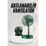 Katlanabilir Teleskopik Şarjlı Fan Masaüstü Soğutucu Vantilatör Nemere - 1 - Var