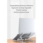 Katlanabilir ve ayarlanabilir alüminyum laptop standı, ergonomik destek
