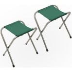 Katlanır Balıkçı Taburesi, Kamp Taburesi, Piknik Taburesi, Kamp Sandalyesi-Haki-**2 Adet** - 6456 Ecorce Tube Marron - Polyester