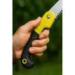 Katlanır Budama Testeresi, Cm Paslanmaz Çelik Bıçak, 23 Cm Kaymaz Ergonomik Sap, Güvenlik Kilitli, Ağaç Dalı Kesim Bahçe Kullanımı İçin Pratik El Testeresi