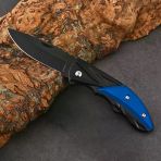 Katlanır Cep Çakısı - Kemer Klipsli - Sdr-079 - Mavi