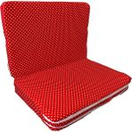 Katlanır Çocuk Yatağı Sünger Yatak Çocuk Oyun Minderi 60X120-4 Cm(Kırmızı Puantiyeli) - Çok Renkli - 60 x 120 cm