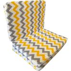 Katlanır Çocuk Yatağı Sünger Yatak Çocuk Oyun Minderi 60X120-4 Cm(Sarı Gri Zikzak) - Çok Renkli - 60 x 120 cm