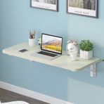 Katlanır Duvara Monte Masa Ahşap Damla Yapraklı Masa Küçük Alanlar için Kompakt Bilgisayar İş İstasyonu Çamaşır Odası veya Ev Ofis Akçaağaç Rengi (90x40 cm / 35x16 inç)
