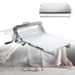 Katlanır Hamur Açma Makinesi - Pizza ve Puf Böreği için Manuel El Krank Makarna Rulo Tezgah Aleti 32x18 inç - Evde Pişirme için Mükemmel