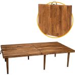 Katlanır Kamp, Piknik ve Bahçe Masası 70X120 cm - Ceviz Renk