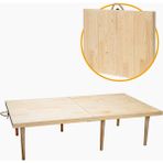 Katlanır Kamp, Piknik ve Bahçe Masası 70X120 cm - Ham Naturel Renk - Standart