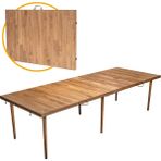 Katlanır Kamp, Piknik ve Bahçe Masası 75X200 cm - Ceviz Renk