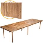 Katlanır Kamp, Piknik ve Bahçe Masası 75X228 cm - Ceviz Renk - Standart