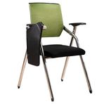 Katlanır konferans koltuğu, ofis ve ev için yeşil koltuk, yerden tasarruf sağlayan tasarım, toplantı eğitimi ve çalışma için ideal, güçlü yük taşıma konforu