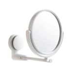 Katlanır Makyaj Aynası Duvar Montaj Matkap Olmadan Vanity Ayna Döner Banyo Aynası Emme Katlanır Kol Uzatma Tıraş Aynası A3 | Banyo Aynaları - Beyaz