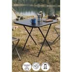 Katlanır Masa Balkon Bahçe Kamp Masası Piknik Masası Gardenflex Masa 60X80 Cm Siyah