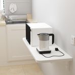 Katlanır Masa, Duvara Monte Katlanır Masa - Çok Fonksiyonlu Damla Yapraklı Masa, Çalışma Odası, Yatak Odası, Banyo ve Balkon için Yerden Tasarruflu Yüzer Tezgah - Çok Yönlü Duvara Monte Bilgisayar