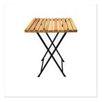 Katlanır Metal Ayaklı Masa Bahçe Kamp Piknik Masası Bistro Masa 60X60x75