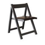 Katlanır MidCentury Modern Sandalyeler, İç Mekan İstiflenebilir Sandalyeler Katlanır Ekstra Sandalye Masif Ahşap Çerçeve Kalın Dolgulu Oturma ve Sırt Açık ve İç Mekan, B, B,B