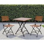 Katlanır Sandalye ve Masa Takımı - 4'lü - 80 x 80 cm