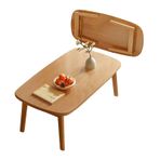 Katlanır sehpa, küçük alanlar için, portatif dikdörtgen alçak masa, yatak odası, oturma odası, balkon, minimalist japon tasarımı, montaj gerektirmez