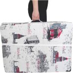 Katlanır Yatak Yer Yatağı Sünger Yatak Taşınabilen Tek Kişilik 80X180 Istanbul-6 cm - Çok Renkli - 80 x 180 x 6 cm