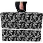 Katlanır Yatak Yer Yatağı Sünger Yatak Taşınabilen Tek Kişilik 80X180 Siyah Tüylü 6 cm - Çok Renkli - 80 x 180 x 6 cm