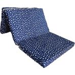Katlanır Yer Yatağı ve Tek Kişilik Sünger Katlanır Minder Yatak 90X190X10 Cm-Lacivert Yıldız - Çok Renkli - 90 x 190 x 10 cm
