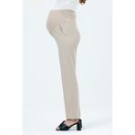 KATLİN MATERNİTY WEAR Hamile Bej Kumaş Pantolonu Beli Ayarlanabilir Double Kumaş