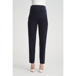 KATLİN MATERNİTY WEAR Hamile Lacivert Kumaş Pantolonu Beli Ayarlanabilir Double Kumaş