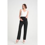 KATLİN MATERNİTY WEAR Hamile Siyah Kumaş Pantolonu Beli Ayarlanabilir Double Kumaş