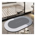 Katre46 Şık Tasarım Sihirli Su Emici Banyo Lavabo Tuvalet Paspası Kaymaz Tabanlı