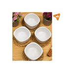 KATREMİA Kase Sosluk Reçellik Çerezlik Magnolya 8 Cm (4 ADET) Porselen Sunum Seti