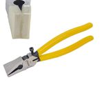 KATSU Tools Cam Kırma Koşu Pensesi 200 mm, Vitray, Mozaik, Sigorta, Kırma için Ağır Hizmet Düz Burun Cam Kesme Aleti 347247