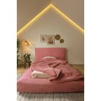 Katt Duobed Fitilli Peluş Havuzlu Baza + Başlık + Yatak Ikiz Yataklı Set Yatak - Pembe - 90 x 200 cm