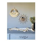 kattuna Wall Decoration Art Bohem Makrome Ve Bambu Ayna Duvar Dekorasyon Ürünü 2’li Set