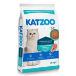 Katzoo 1,5 kg Somonlu Kısırlaştırılmış Yetişkin Kedi Maması