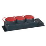 Kauçuk Grup Priz 3 lü Trifaze 3x25 NE-AD