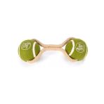 Kauçuk İpli İki Tenis Topu, 21Cm, Gri/Kahverengi