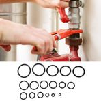 Kauçuk O Halka Çamaşır Makinesi Aralığı -Makineler Için Makineler, İyi Sızdırmazlık Sönümleme Etkisi, 222pcs Kauçuk O Yüzük Çamaşır Makinesi Aralığı Kiti Genel Bakım Için
