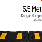 Kauçuk Rampa, Otopark Rampası, Kaldırım Rampası 25 x 50 x 4 cm 5,5 Metre