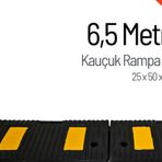 Kauçuk Rampa, Otopark Rampası, Kaldırım Rampası 25 x 50 x 4 cm 6,5 Metre