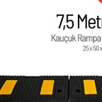Kauçuk Rampa, Otopark Rampası, Kaldırım Rampası 25 x 50 x 4 cm 7,5 Metre